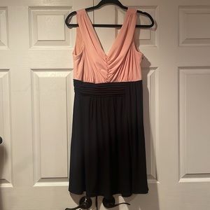 Black & pink flattering and comfortable dress great for weddings or fancy events